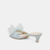 NARITA PEARL HEELS LIGHT BLUE SATIN sold by Dolce Vita