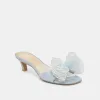 NARITA PEARL HEELS LIGHT BLUE SATIN sold by Dolce Vita