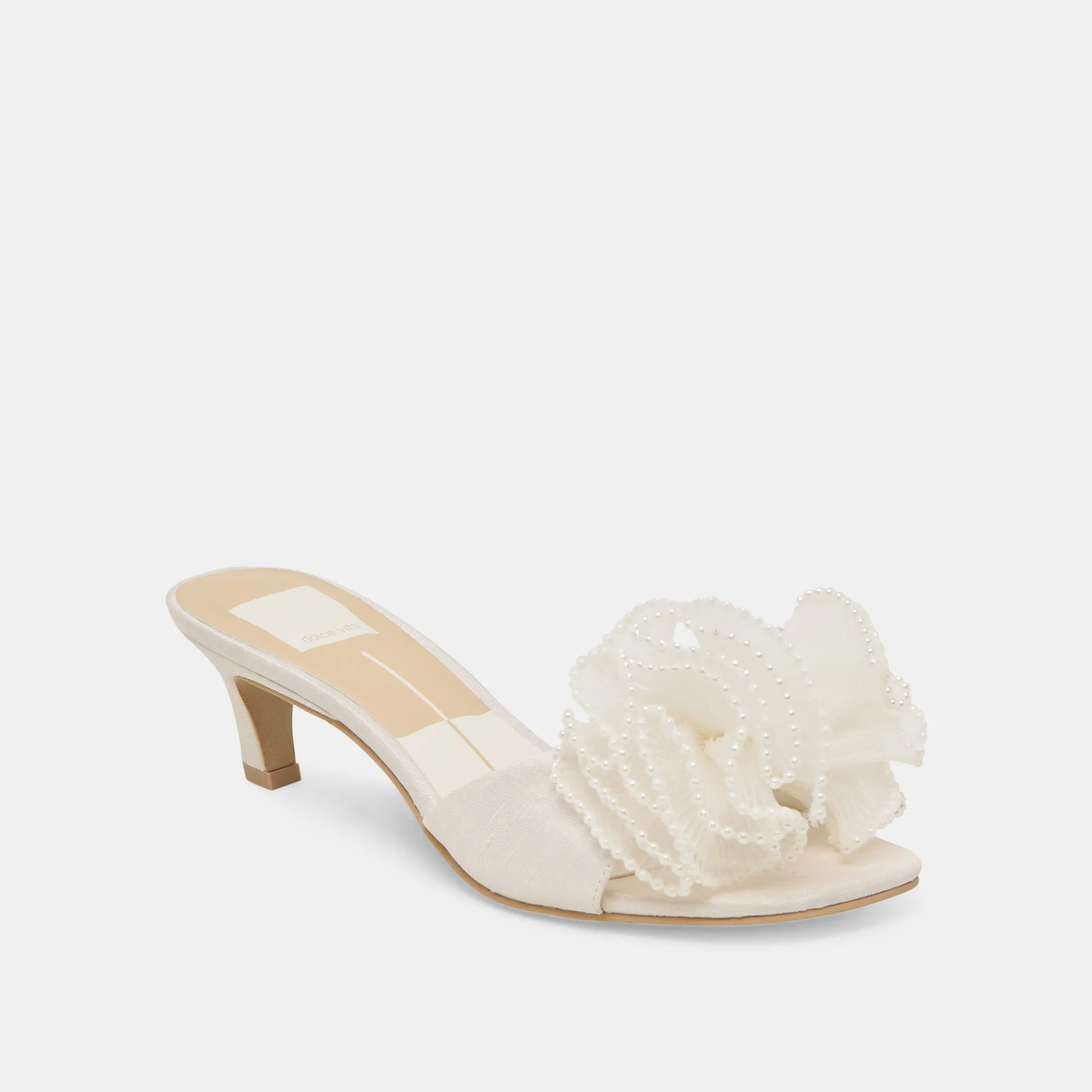 NARITA PEARL HEELS OFF WHITE SATIN sold by Dolce Vita product image thumbnail 2