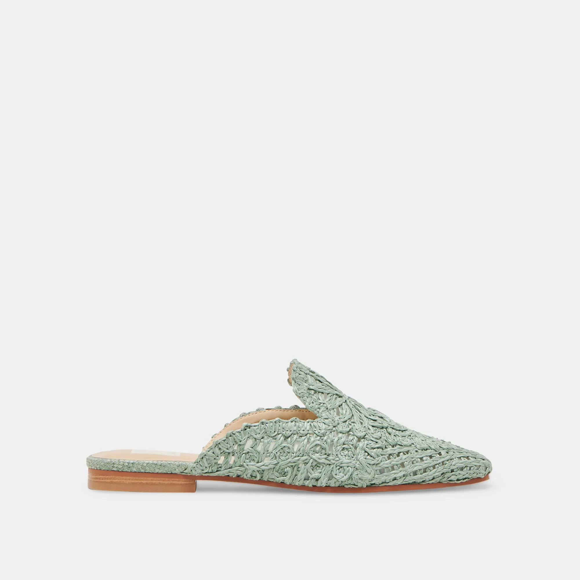 DIYA FLATS LIGHT SAGE MACRAME sold by Dolce Vita