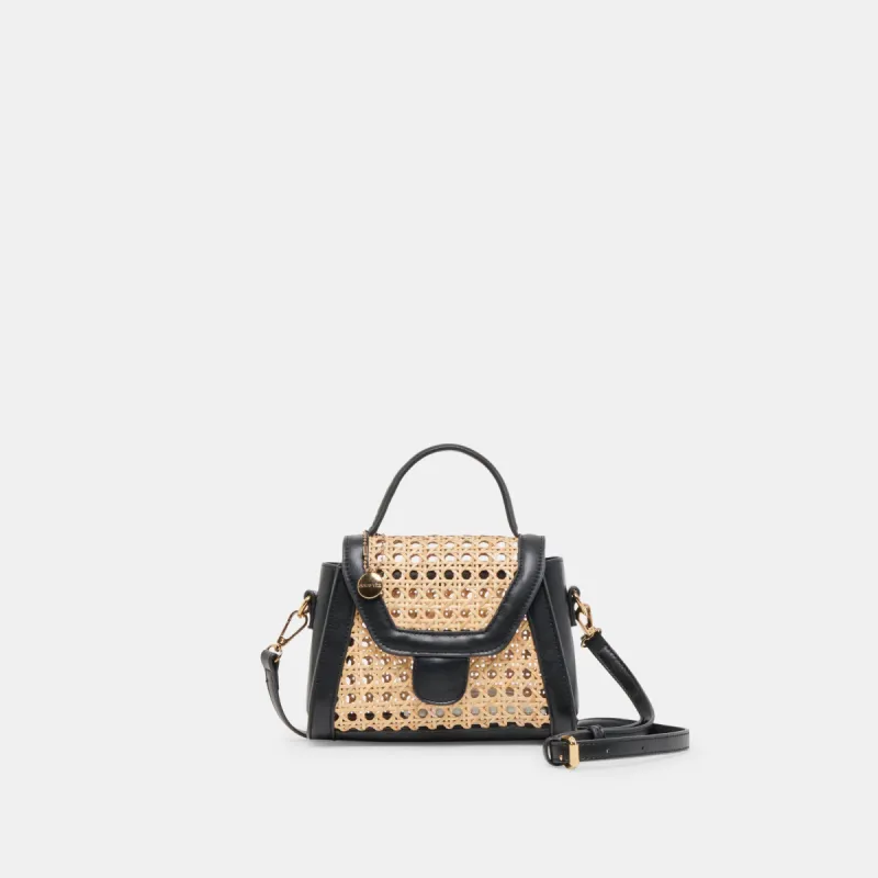 TROPEZ CROSSBODY BLACK NATURAL CANE sold by Dolce Vita