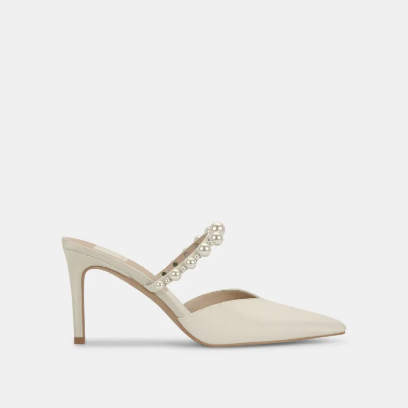 KANIKA PEARL HEELS VANILLA SILK - re:vita sold by Dolce Vita