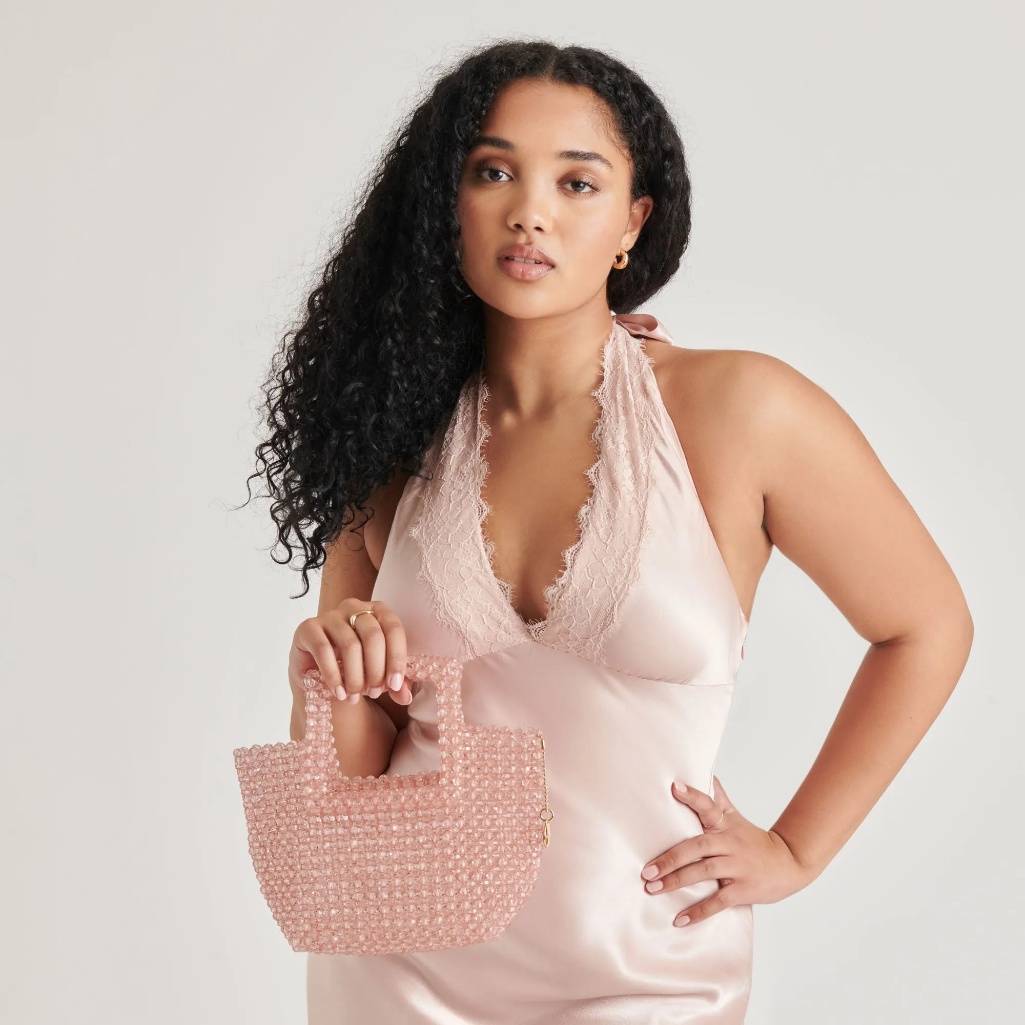 MAREL HANDBAG CHAMPAGNE BEADED sold by Dolce Vita product image thumbnail 3