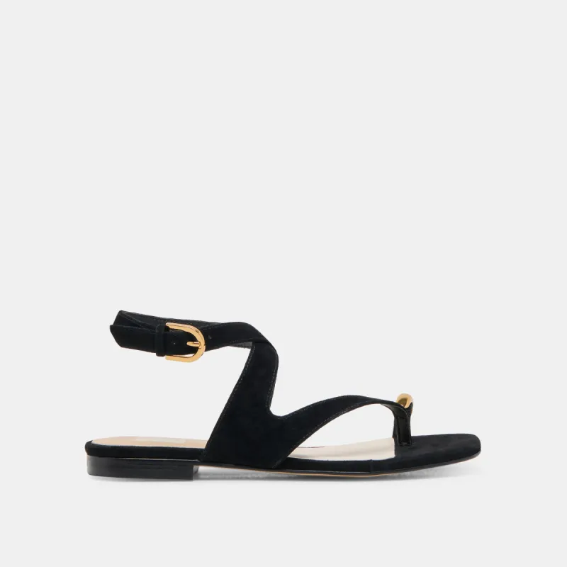 EARLA SANDALS ONYX SUEDE sold by Dolce Vita