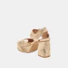 BOBBY DECO HEELS GOLD WOVEN STELLA sold by Dolce Vita