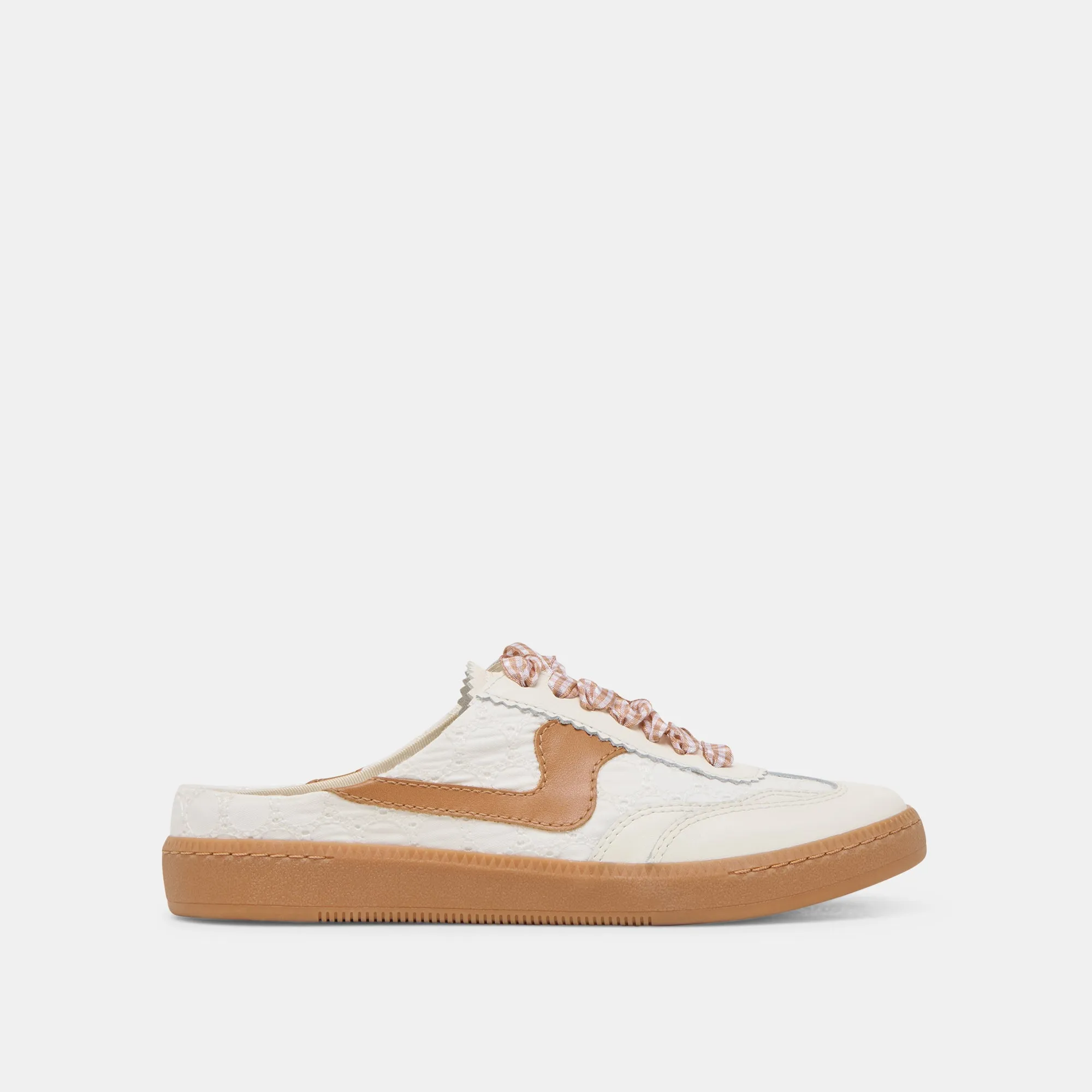 NOTICE SLIDE SNEAKERS WHITE PINK EYELET sold by Dolce Vita