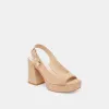FLORES HEELS BAMBOO SUEDE sold by Dolce Vita
