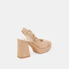 FLORES HEELS BAMBOO SUEDE sold by Dolce Vita