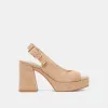 FLORES HEELS BAMBOO SUEDE sold by Dolce Vita