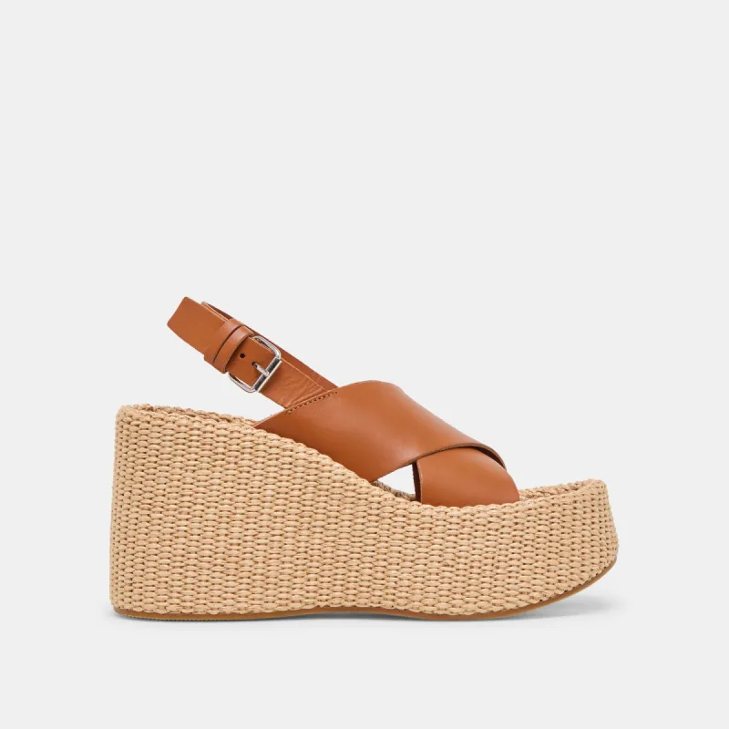 SKYLAR WEDGES BROWN LEATHER sold by Dolce Vita