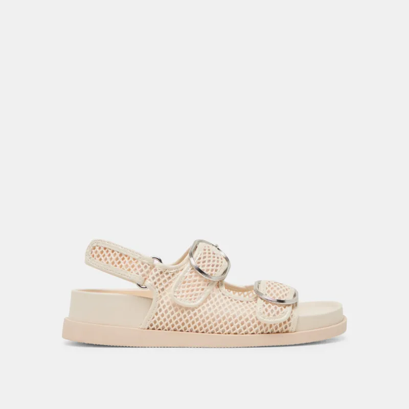 STARLA MESH SANDALS CREME WOVEN MESH sold by Dolce Vita