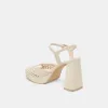 PEYTEN HEELS CREME WOVEN STELLA sold by Dolce Vita