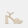 PEYTEN HEELS CREME WOVEN STELLA sold by Dolce Vita