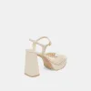 PEYTEN HEELS CREME WOVEN STELLA sold by Dolce Vita