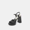 PEYTEN HEELS BLACK WOVEN STELLA sold by Dolce Vita