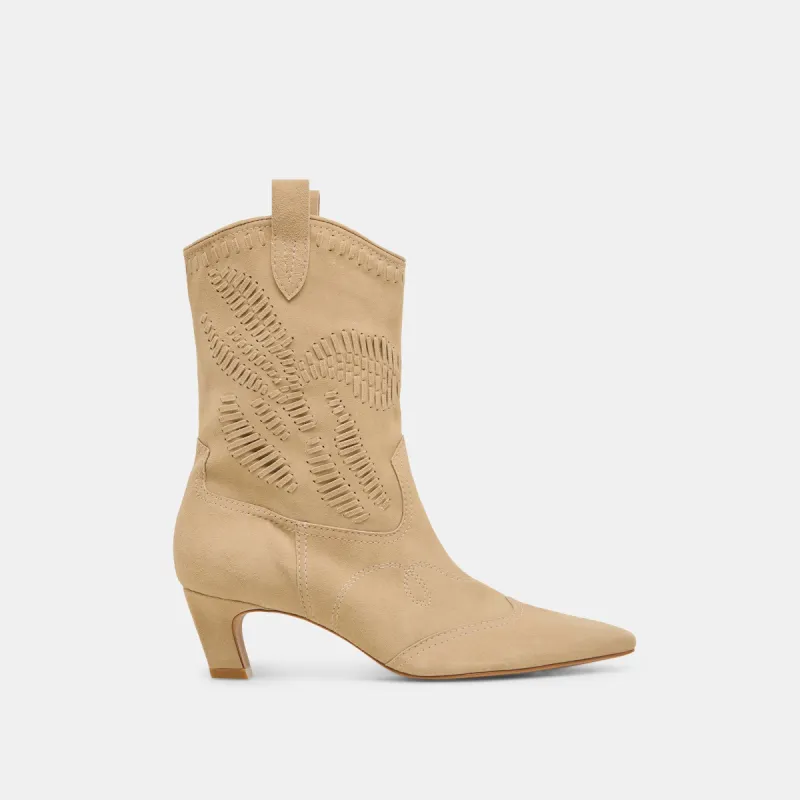 TAVLA BOOTS CAMEL SUEDE sold by Dolce Vita
