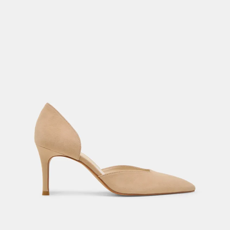 ELOY HEELS TAN SUEDE sold by Dolce Vita