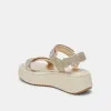 DEBRA SANDALS PLATINUM DISTRESSED LEATHER - re:vita sold by Dolce Vita