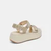 DEBRA SANDALS PLATINUM DISTRESSED LEATHER - re:vita sold by Dolce Vita