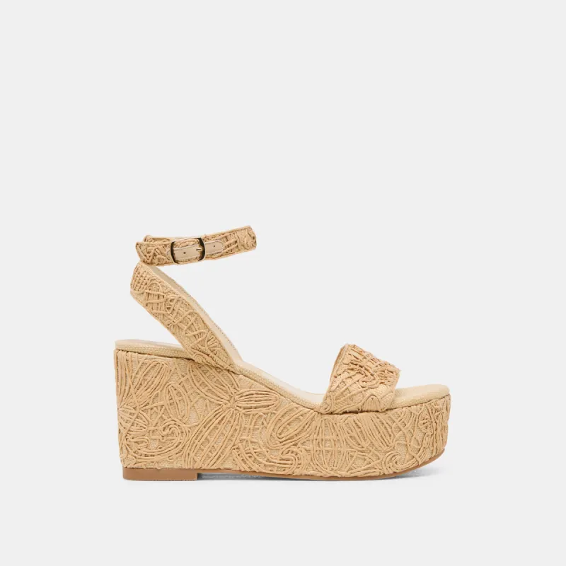 TALISA WEDGES NATURAL MACRAME sold by Dolce Vita