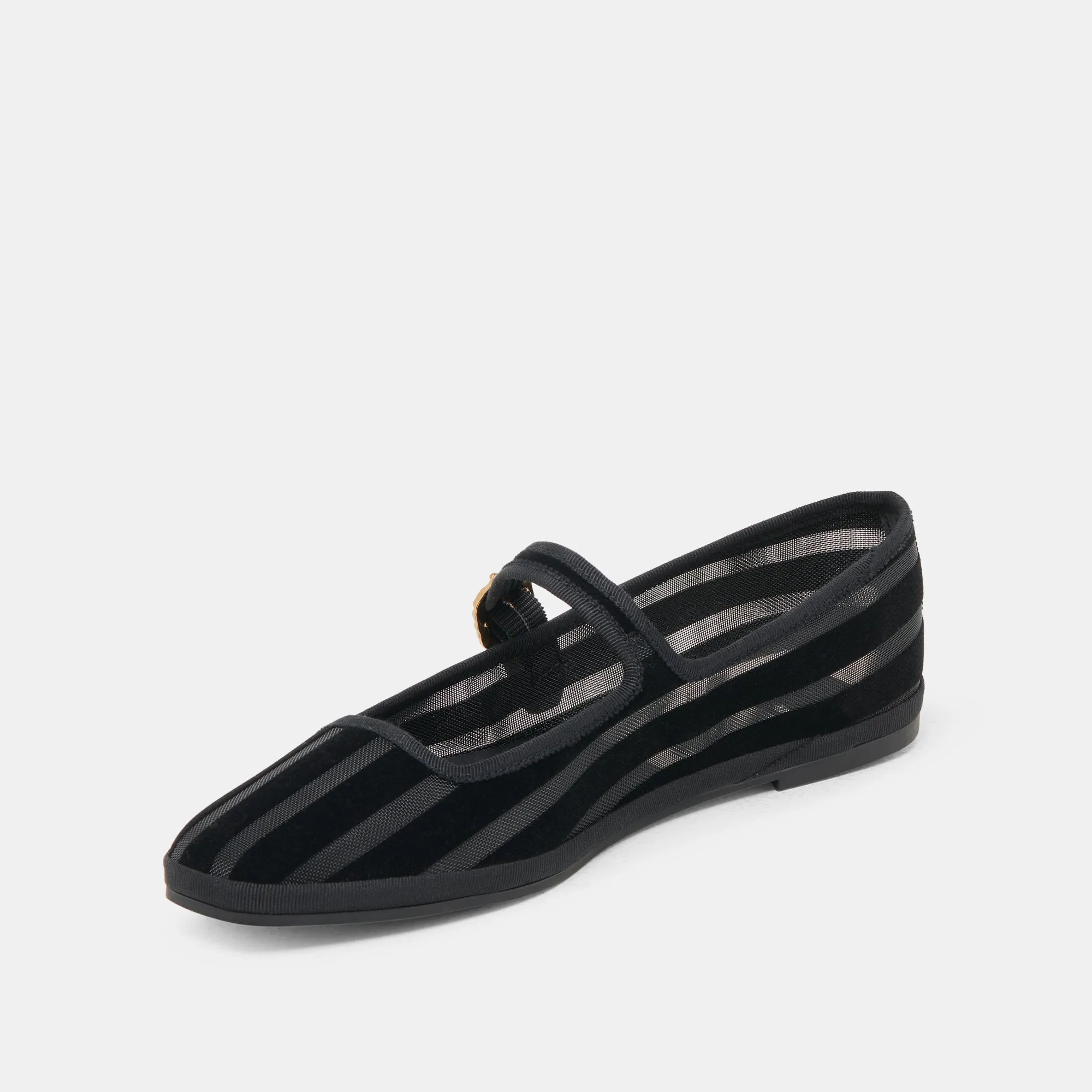 TAMEKA BALLET FLATS BLACK STRIPE MESH sold by Dolce Vita product image thumbnail 4