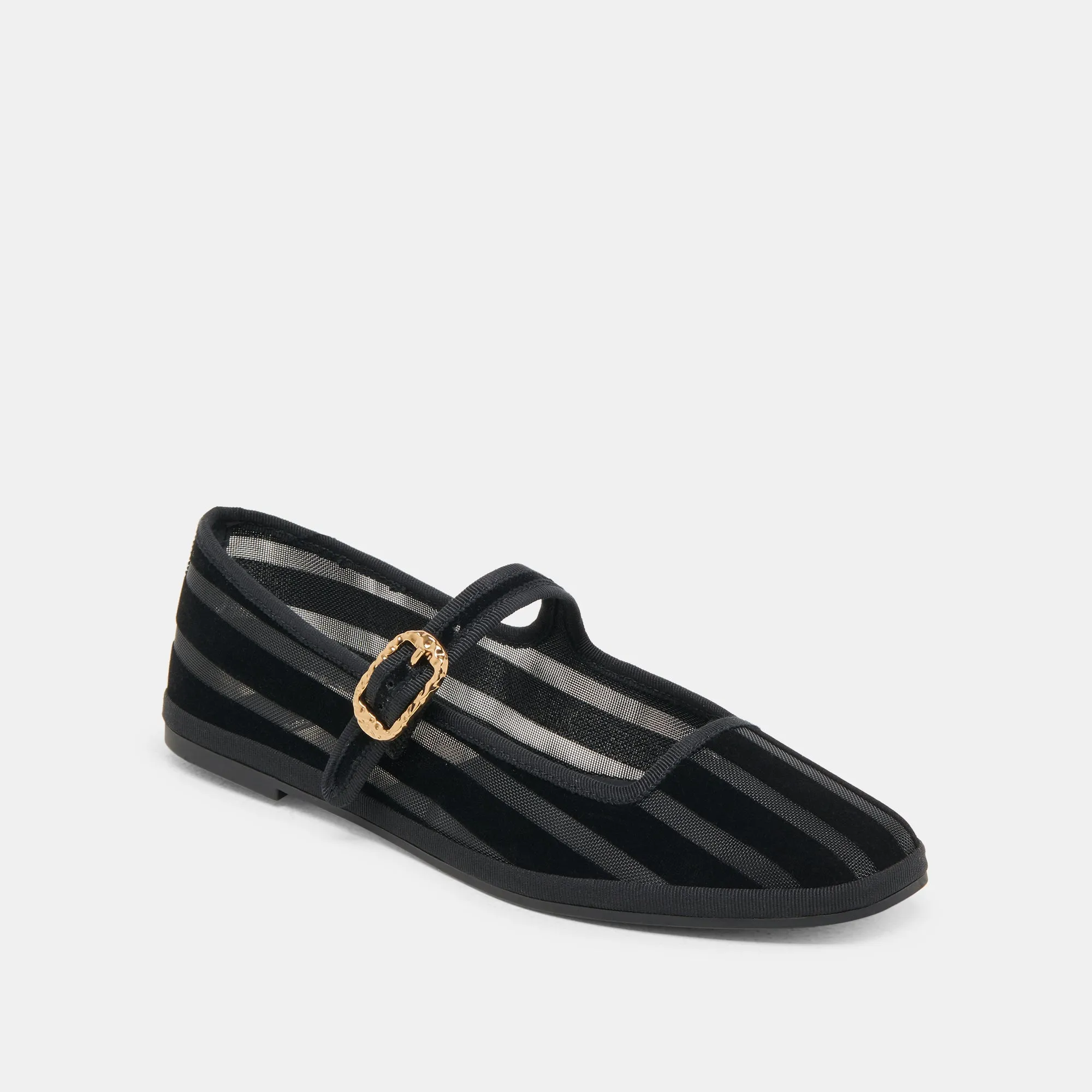 TAMEKA BALLET FLATS BLACK STRIPE MESH sold by Dolce Vita product image thumbnail 2