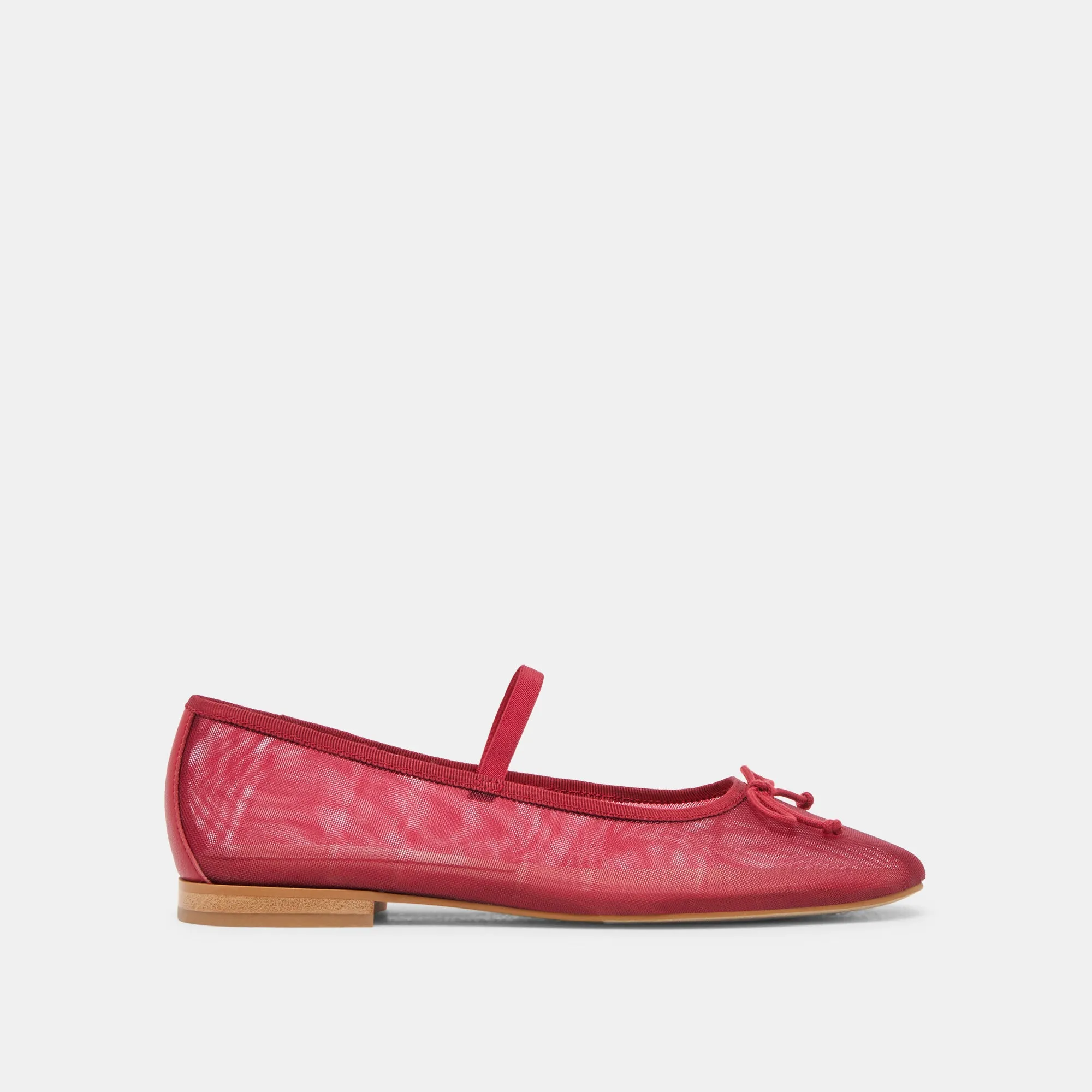 CADEL BALLET FLATS CRIMSON MESH sold by Dolce Vita
