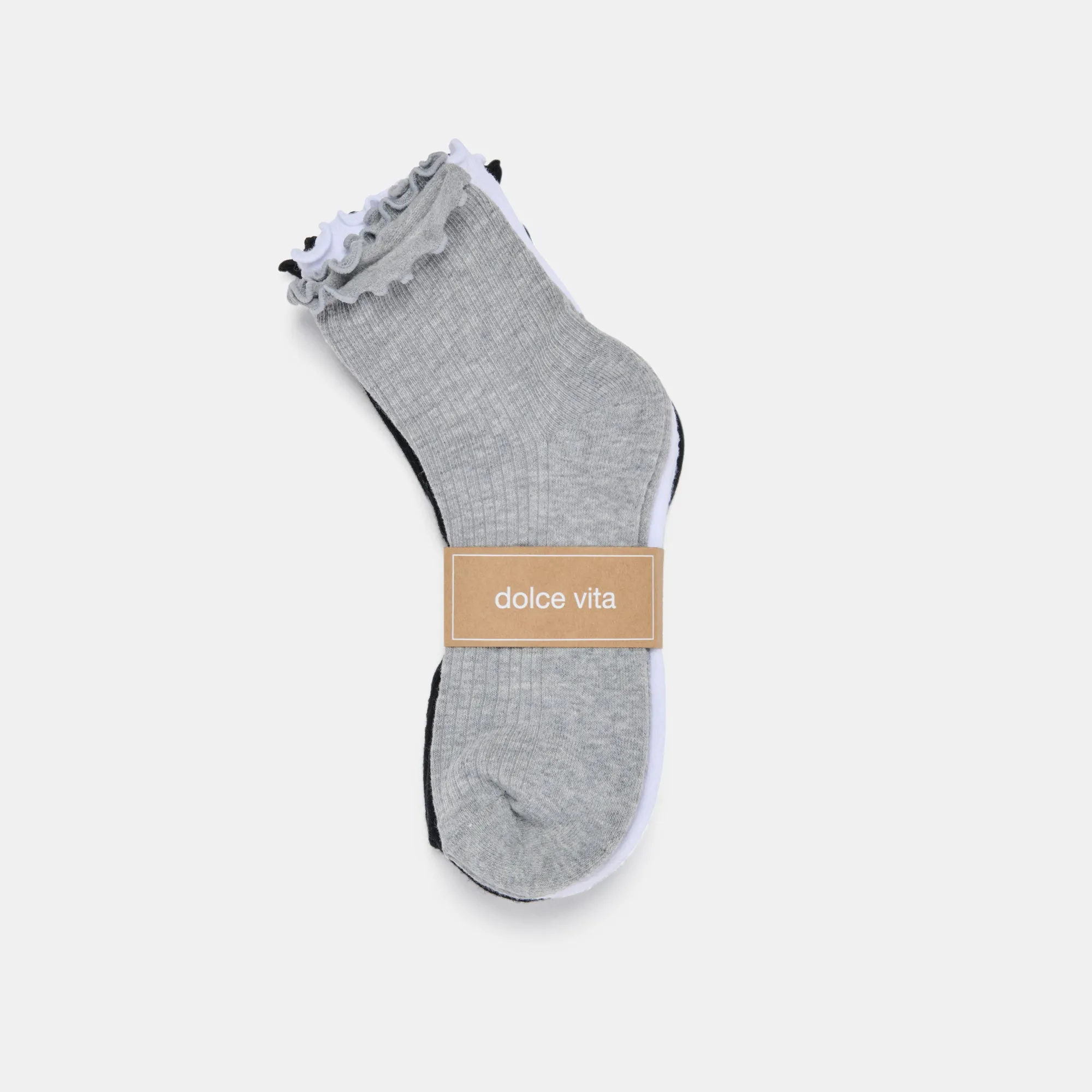 LETTUCE EDGE SOCKS 3 PACK MULTI sold by Dolce Vita product image thumbnail 2