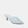 CLARA WIDE HEELS ICE BLUE MESH sold by Dolce Vita