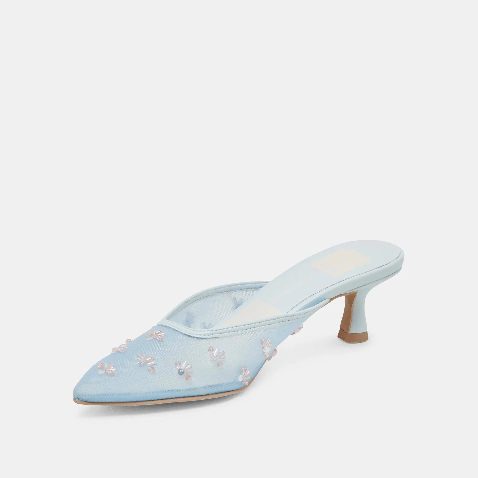 CLARA WIDE HEELS ICE BLUE MESH sold by Dolce Vita product image thumbnail 4