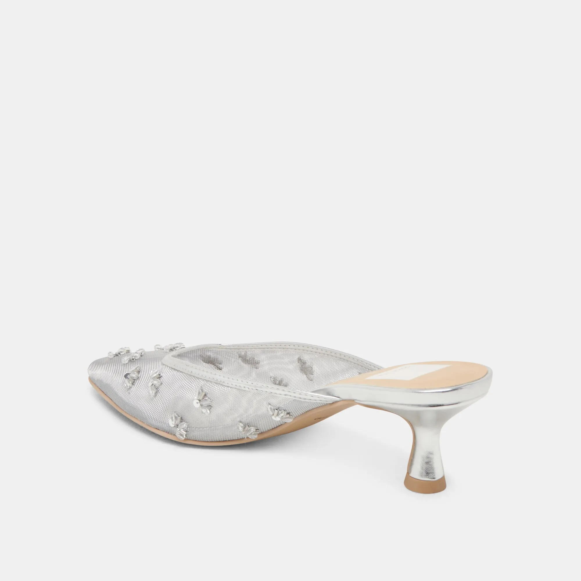 CLARA WIDE HEELS SILVER MESH sold by Dolce Vita product image thumbnail 5