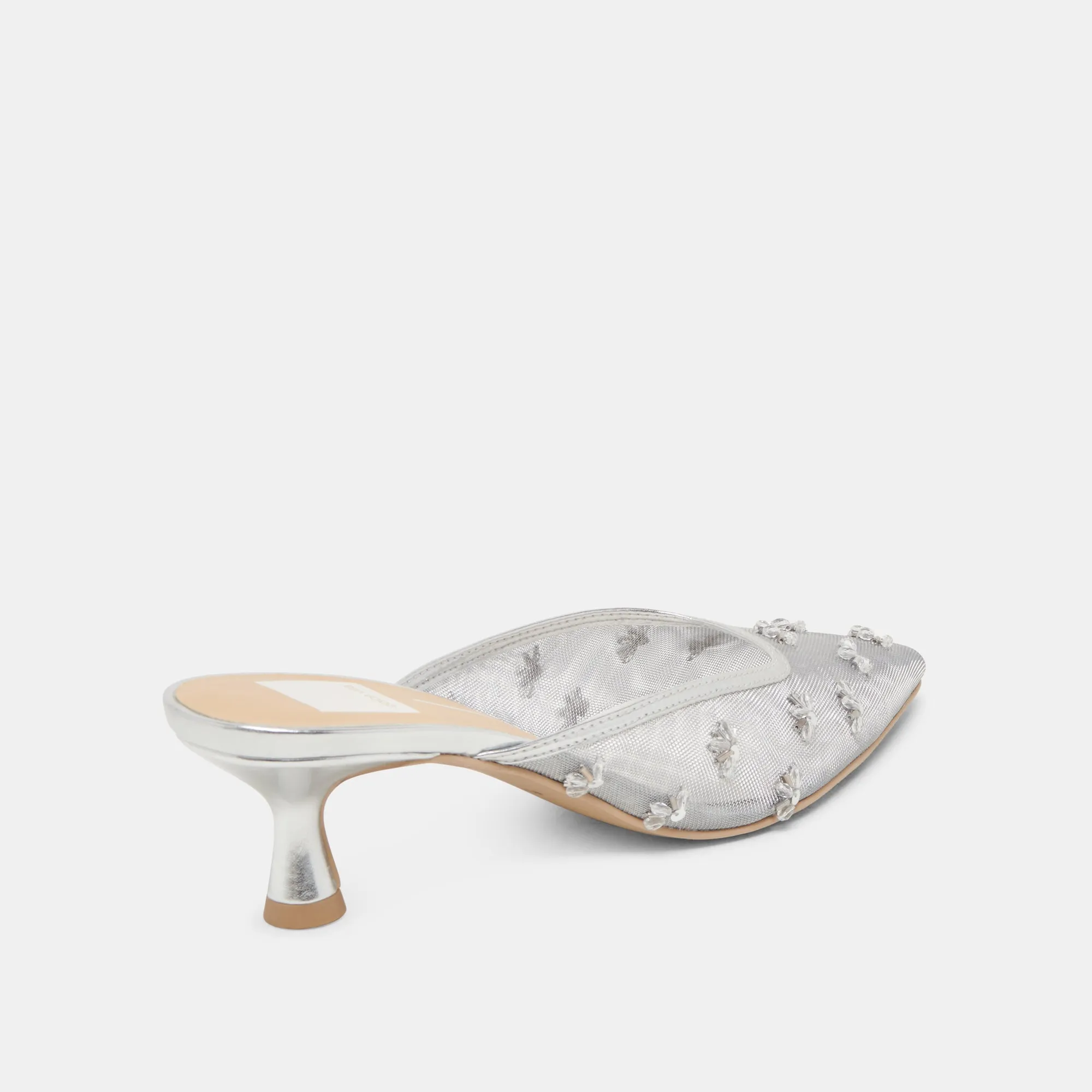 CLARA WIDE HEELS SILVER MESH sold by Dolce Vita product image thumbnail 3