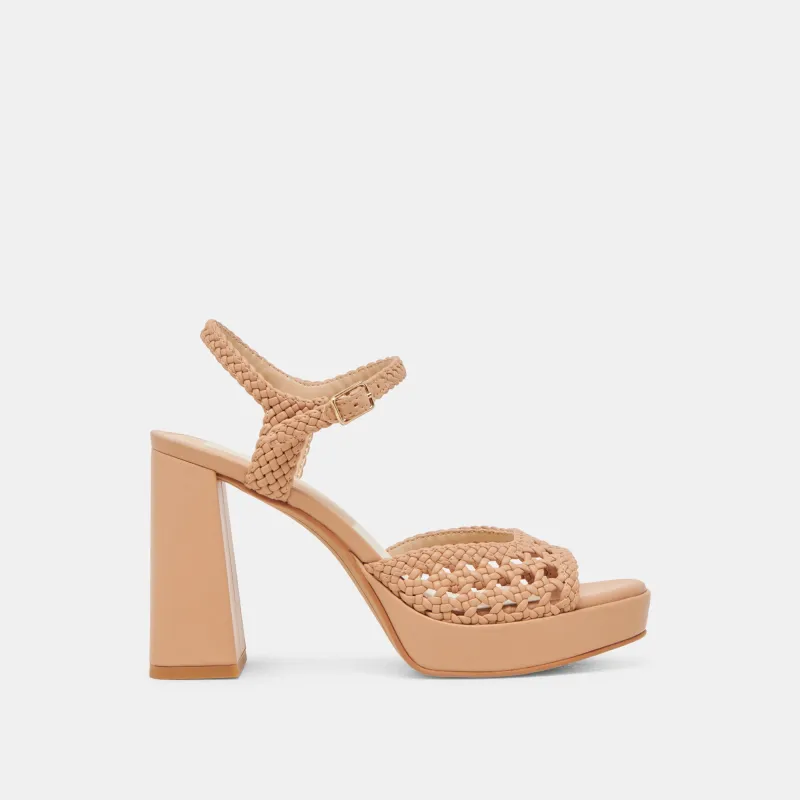 PEYTEN WIDE HEELS CAFE WOVEN STELLA sold by Dolce Vita