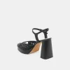 PEYTEN WIDE HEELS BLACK WOVEN STELLA sold by Dolce Vita
