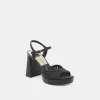 PEYTEN WIDE HEELS BLACK WOVEN STELLA sold by Dolce Vita