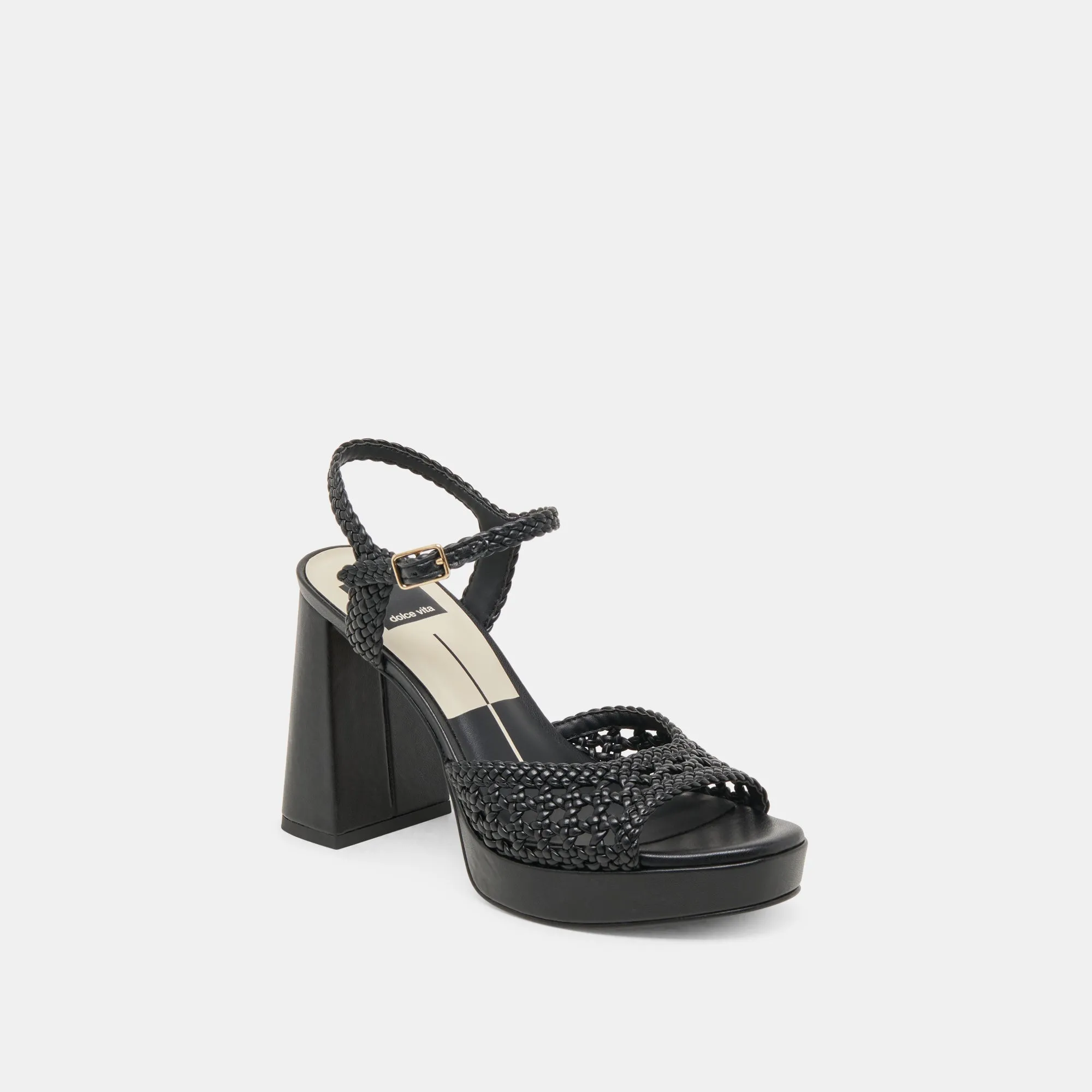 PEYTEN WIDE HEELS BLACK WOVEN STELLA sold by Dolce Vita product image thumbnail 2