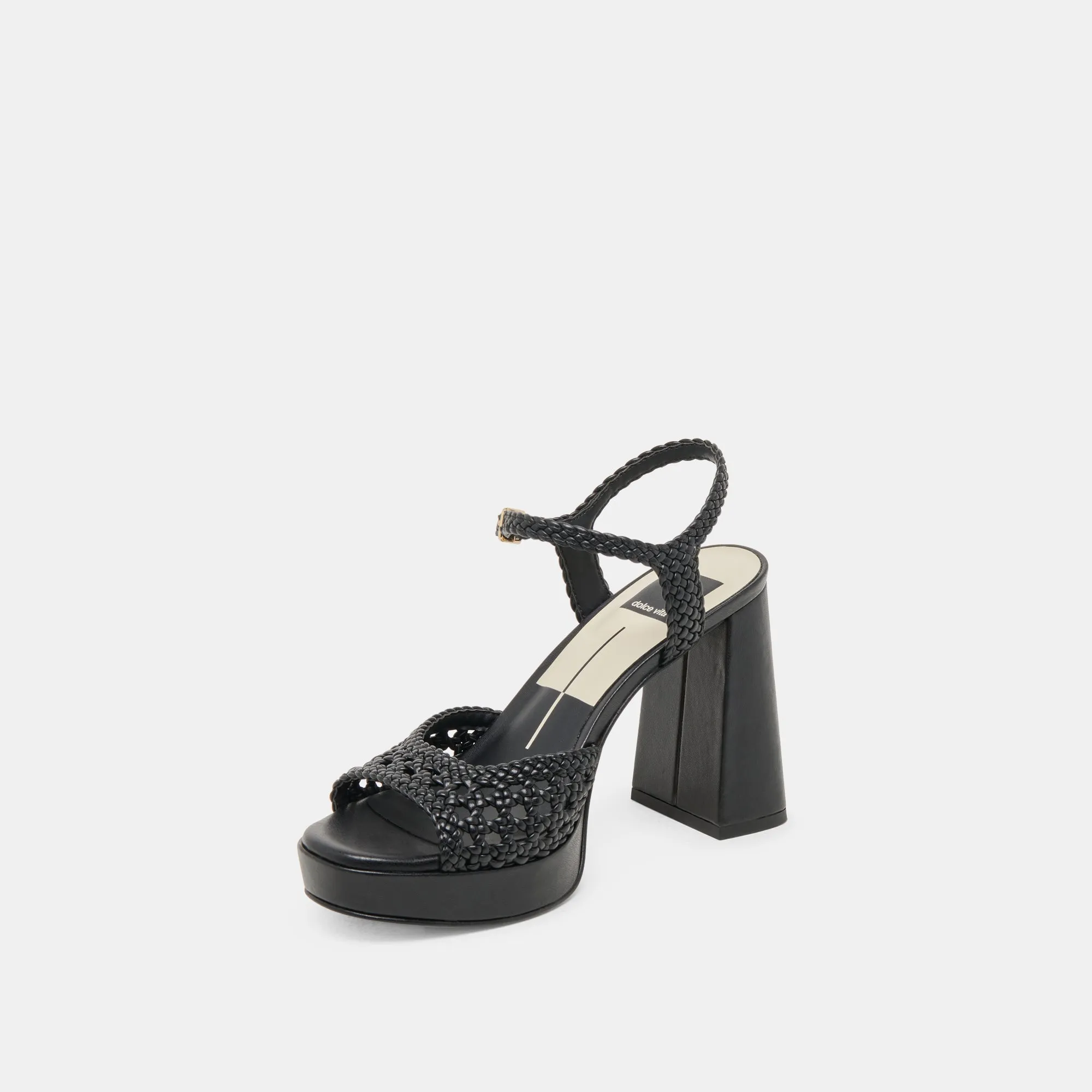 PEYTEN WIDE HEELS BLACK WOVEN STELLA sold by Dolce Vita product image thumbnail 4