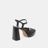 PEYTEN WIDE HEELS BLACK WOVEN STELLA sold by Dolce Vita