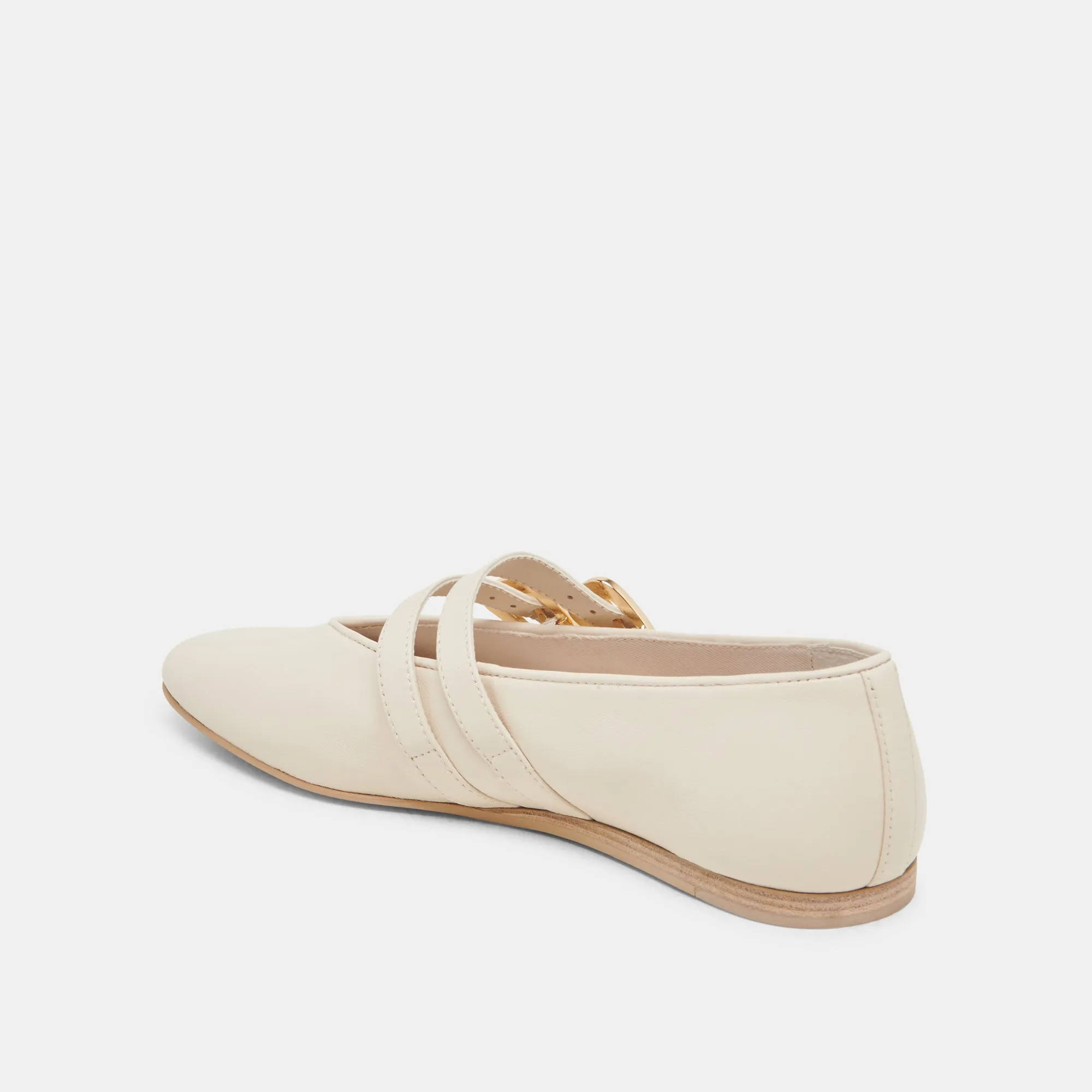 BAYLEE WIDE BALLET FLATS IVORY LEATHER sold by Dolce Vita product image thumbnail 5