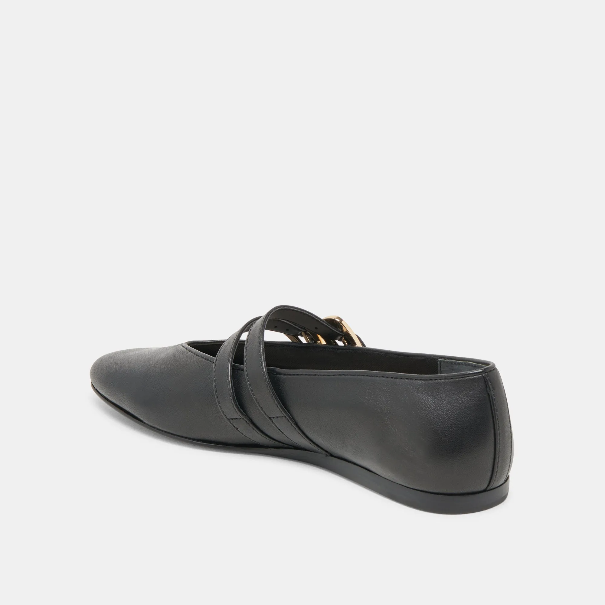 BAYLEE WIDE BALLET FLATS BLACK LEATHER sold by Dolce Vita product image thumbnail 5