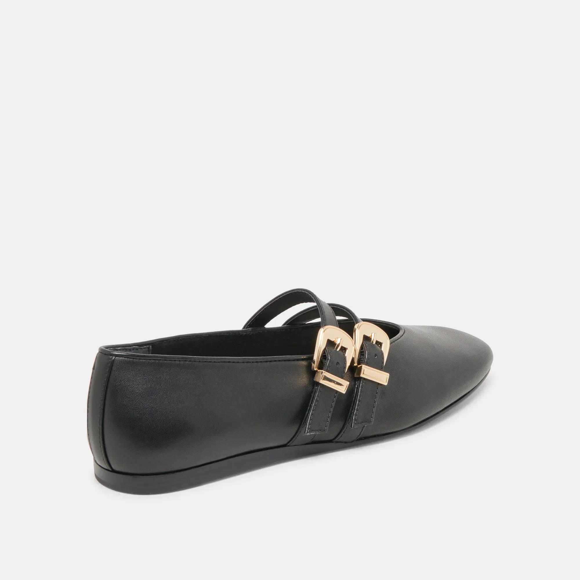 BAYLEE WIDE BALLET FLATS BLACK LEATHER sold by Dolce Vita product image thumbnail 3
