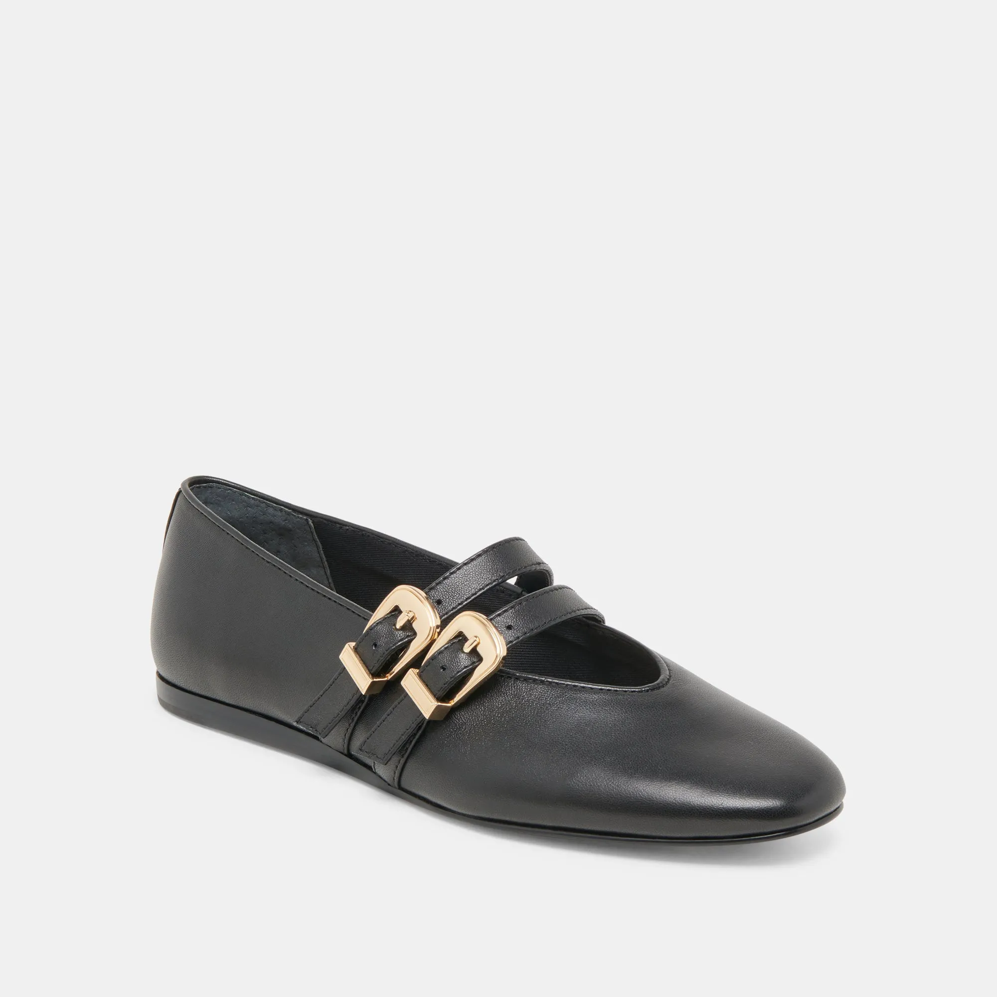 BAYLEE WIDE BALLET FLATS BLACK LEATHER sold by Dolce Vita product image thumbnail 2