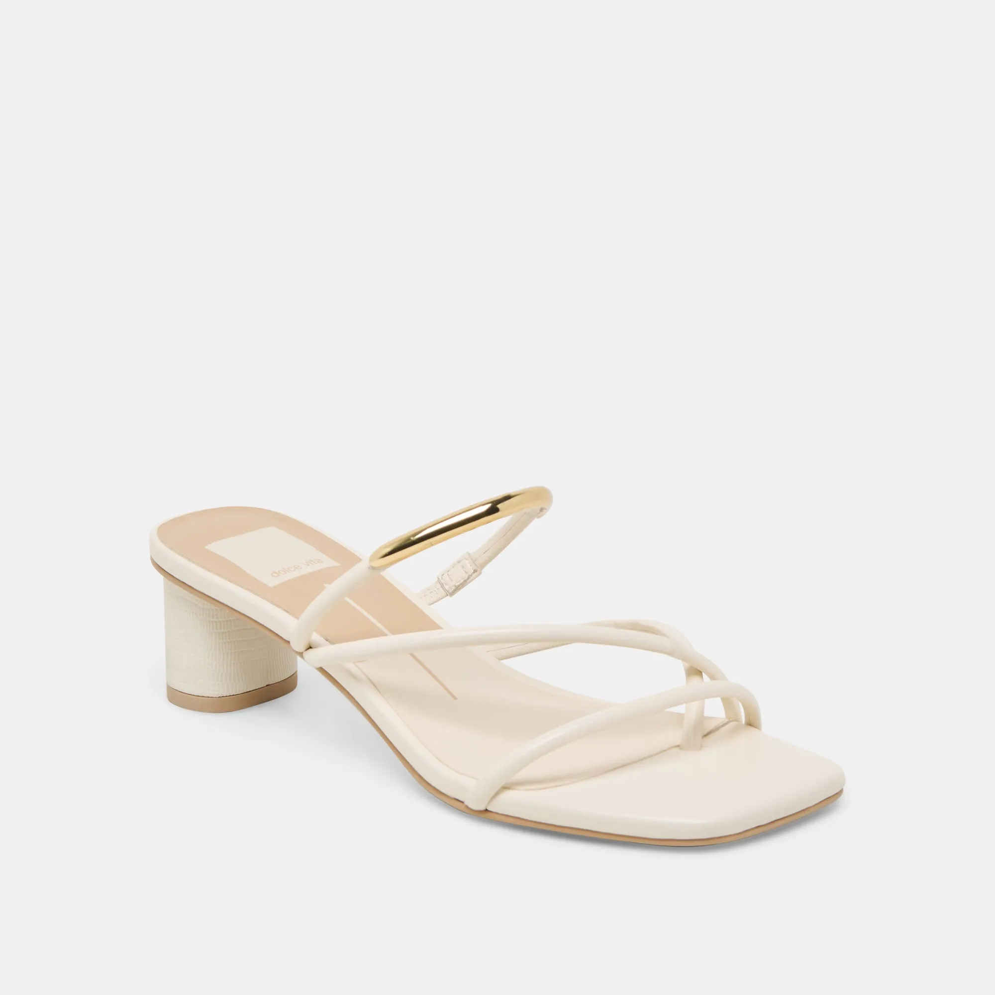 NAIRA HEELS OFF WHITE LEATHER sold by Dolce Vita product image thumbnail 2