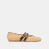 BAYLEE WIDE BALLET FLATS NATURAL RAFFIA sold by Dolce Vita