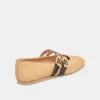 BAYLEE WIDE BALLET FLATS NATURAL RAFFIA sold by Dolce Vita