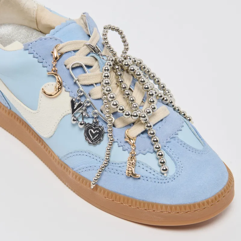 NOTICE SNEAKERS BLUE + PIN CHARM BUNDLE sold by Dolce Vita