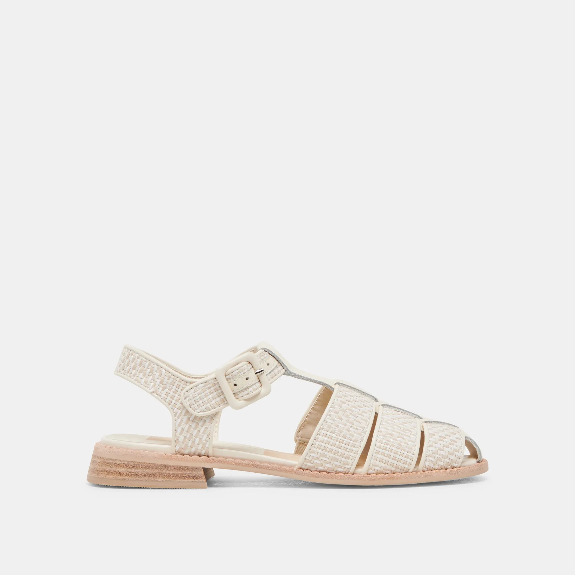 HOLIS SANDALS WHITE MULTI RAFFIA sold by Dolce Vita