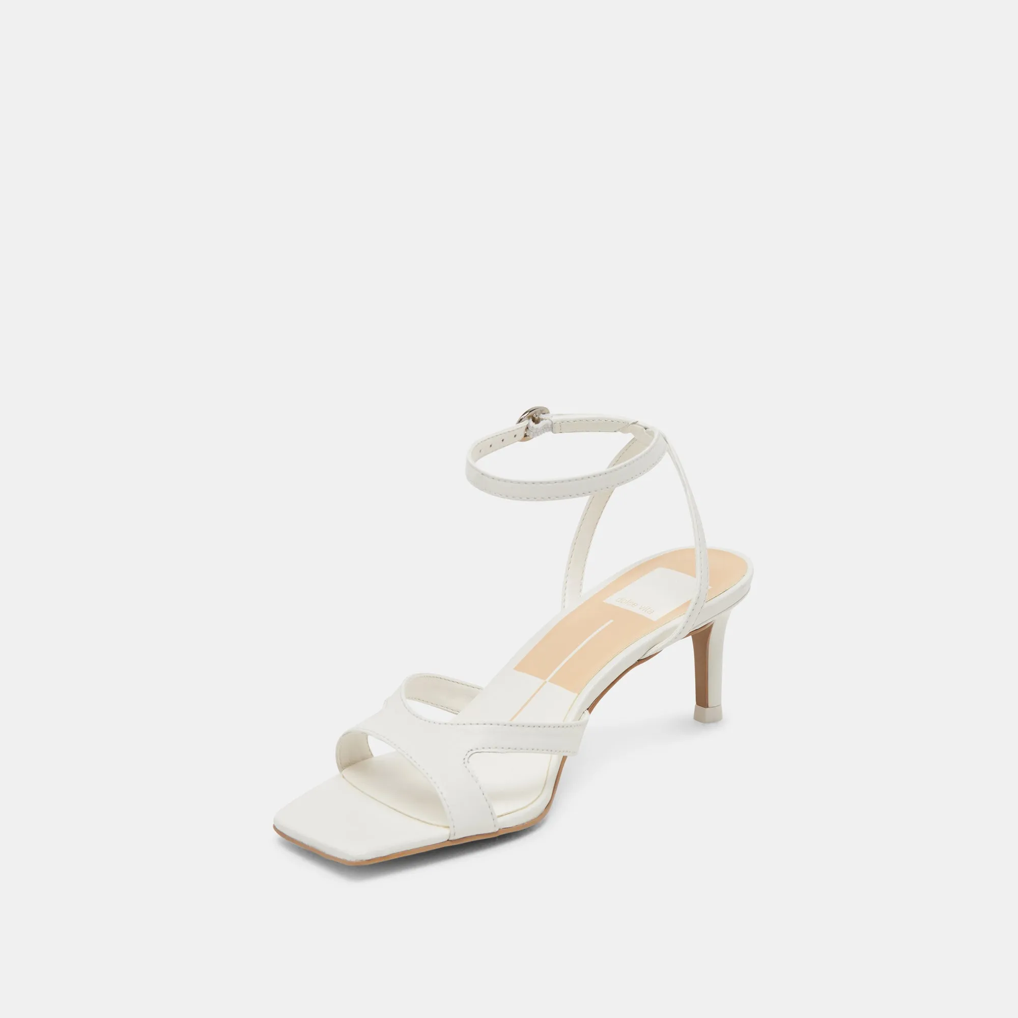 BECKI WIDE HEELS TRUE WHITE LEATHER sold by Dolce Vita product image thumbnail 4