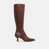 AUGGIE EXTRA WIDE CALF BOOTS CHOCOLATE LEATHER - re:vita sold by Dolce Vita