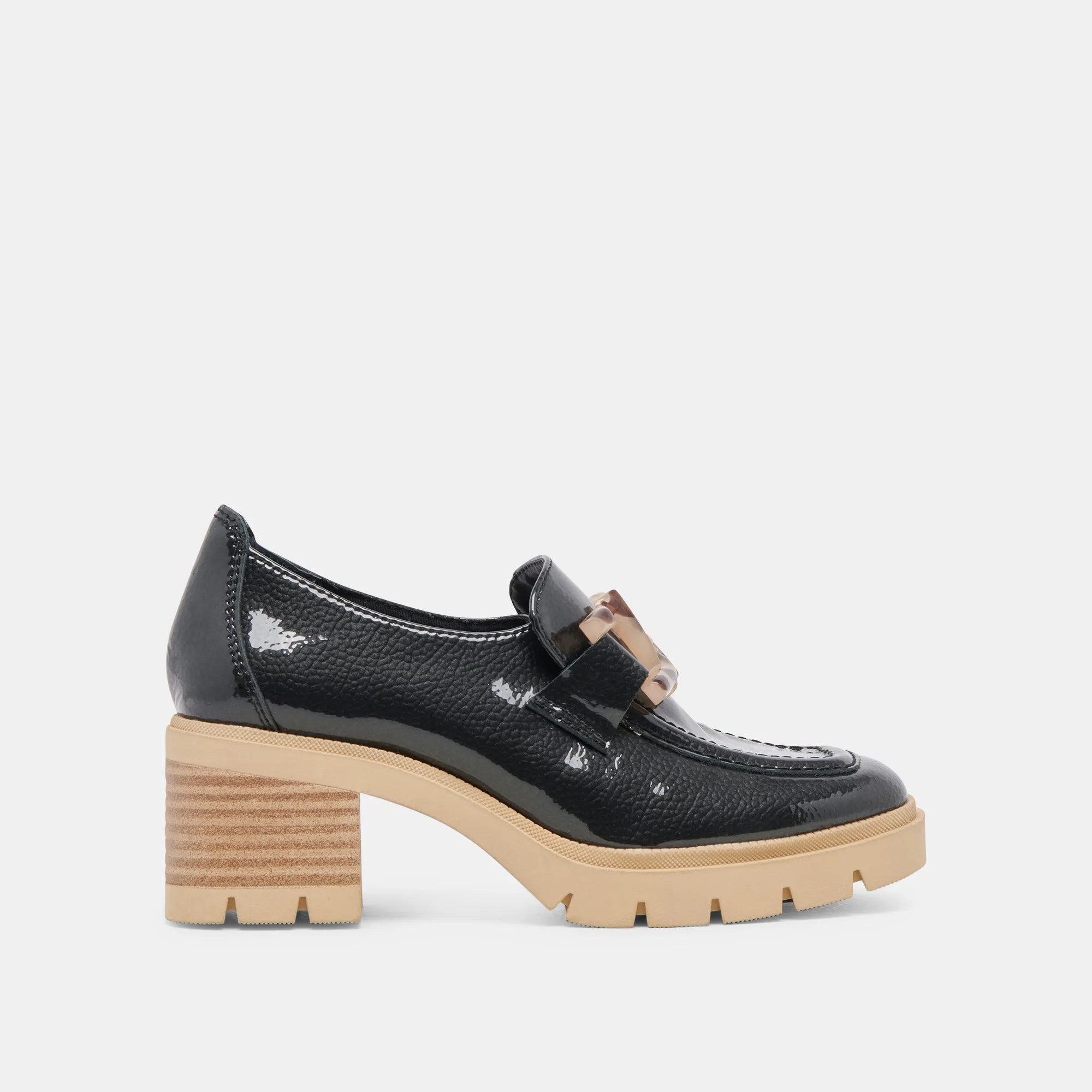 HAROLD HEELS MIDNIGHT PATENT LEATHER - re:vita sold by Dolce Vita